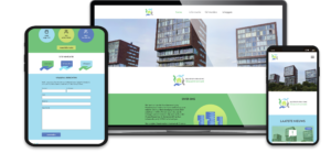 presentatie responsive website ontwerp voor Huurdersvereniging Maaskwadrant